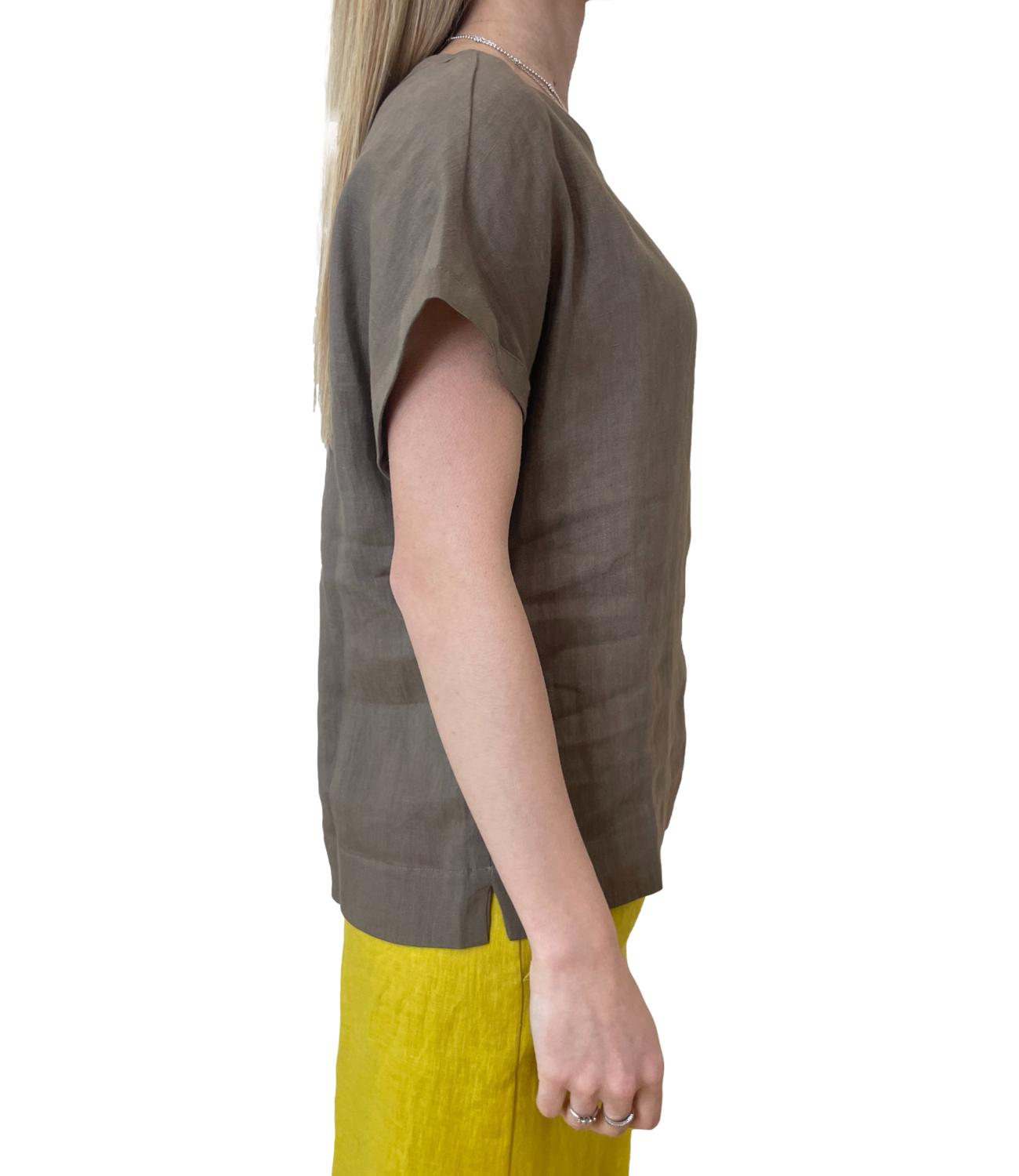 Emme Marella camicia Emmgeyser tortora donna