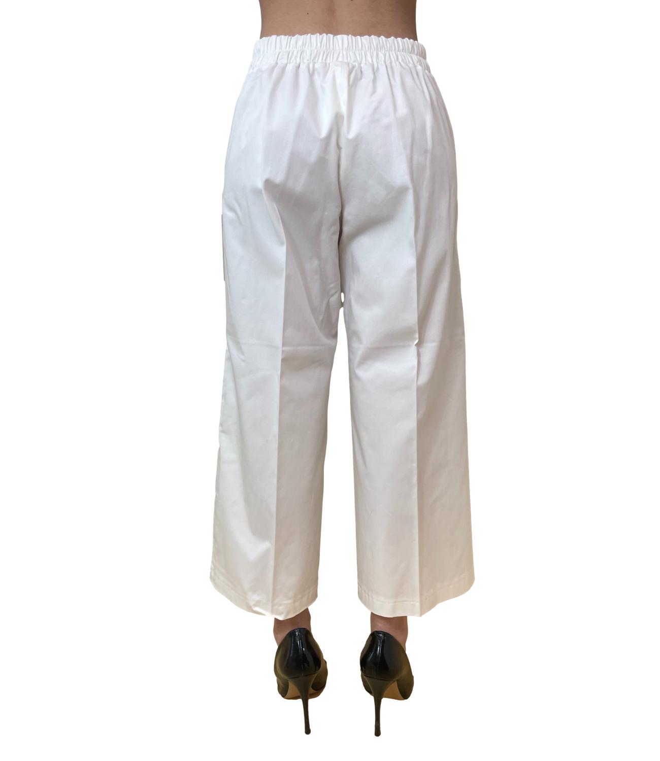 Emme Marella pantalone Emmdischi bianco donna