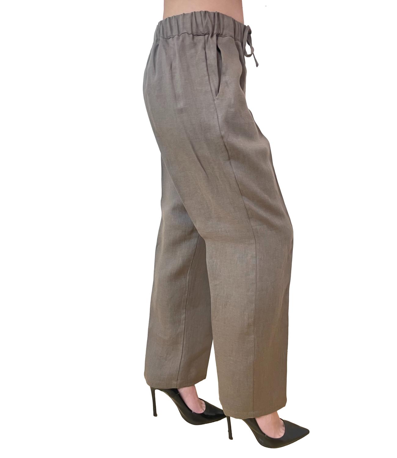 Emme Marella pantalone Emmsauna tortora donna