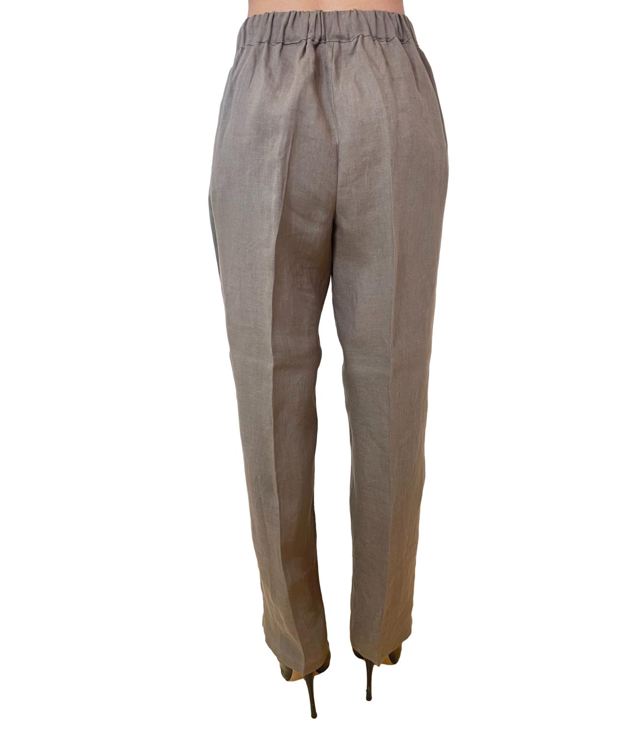Emme Marella pantalone Emmsauna tortora donna