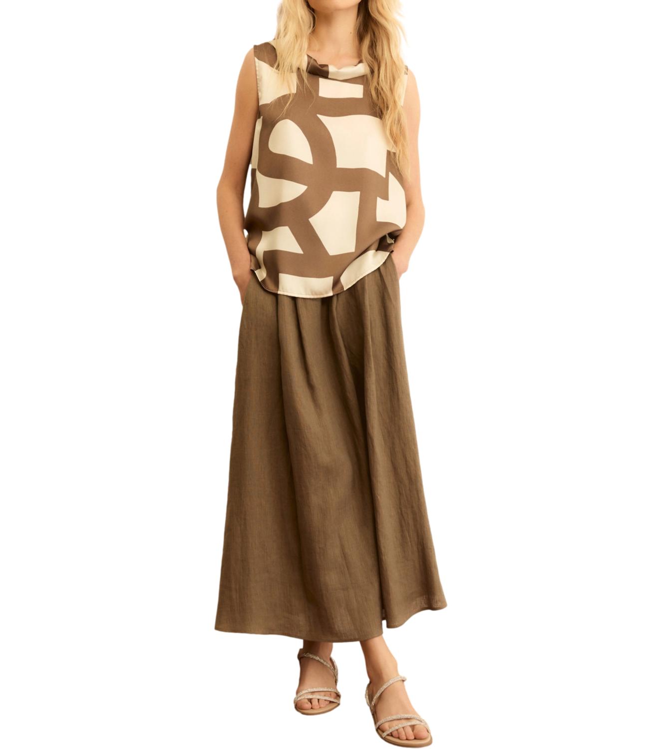 Emme Marella Top Emmgommoso Tortora Donna