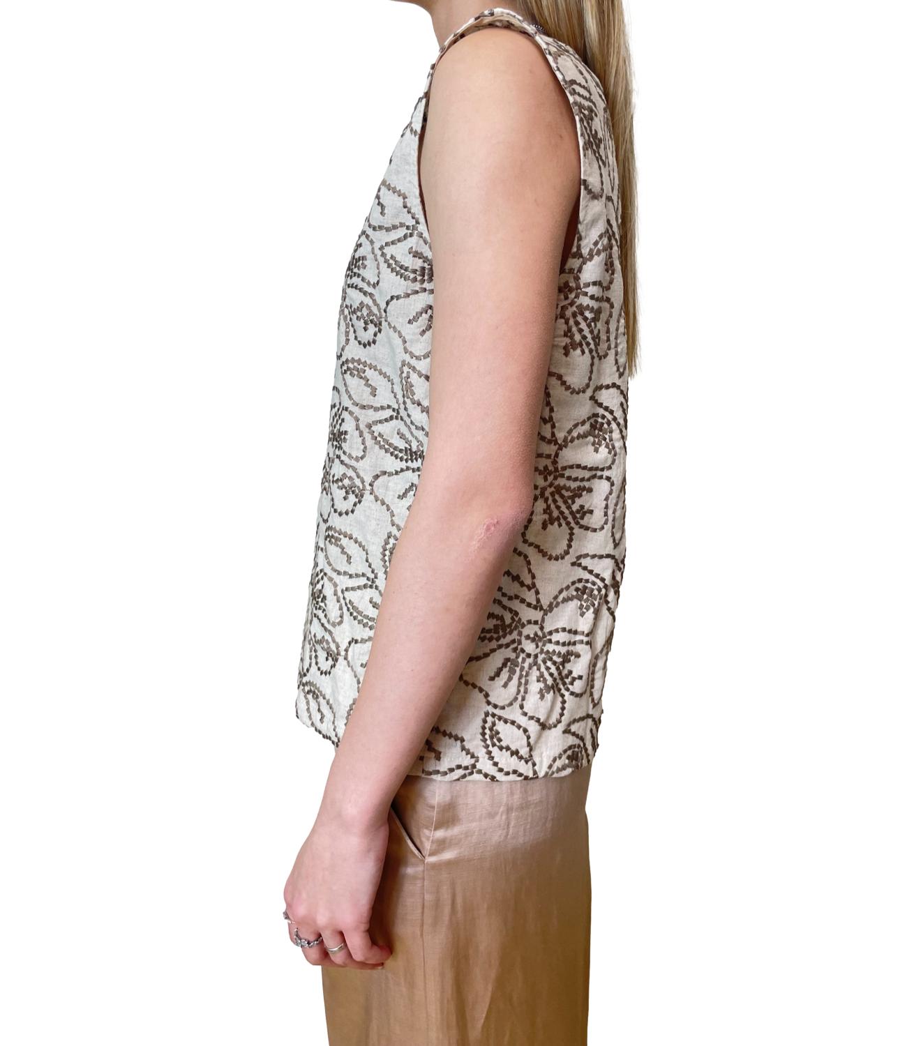 Emme Marella Top Emmvetro Tortora Donna