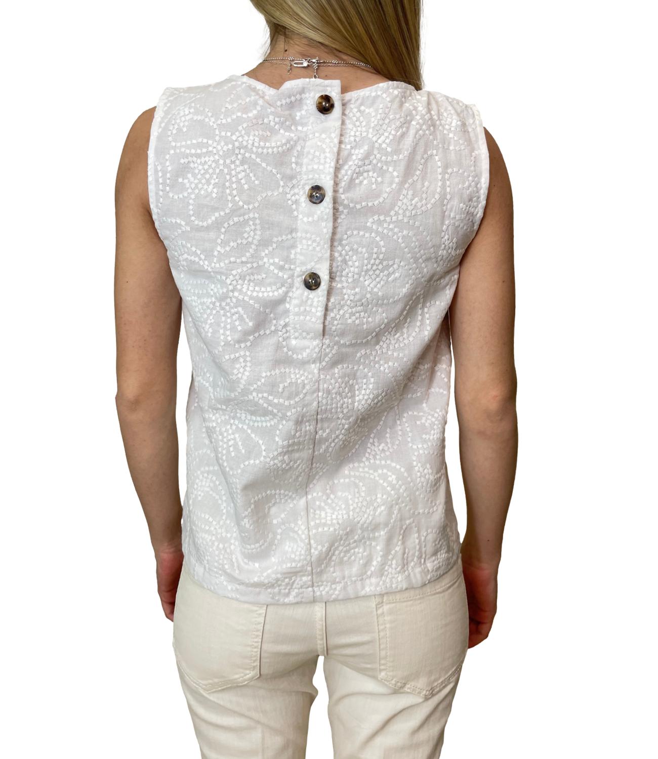 Emme Marella Top Emmvetro Bianco Ottico Donna