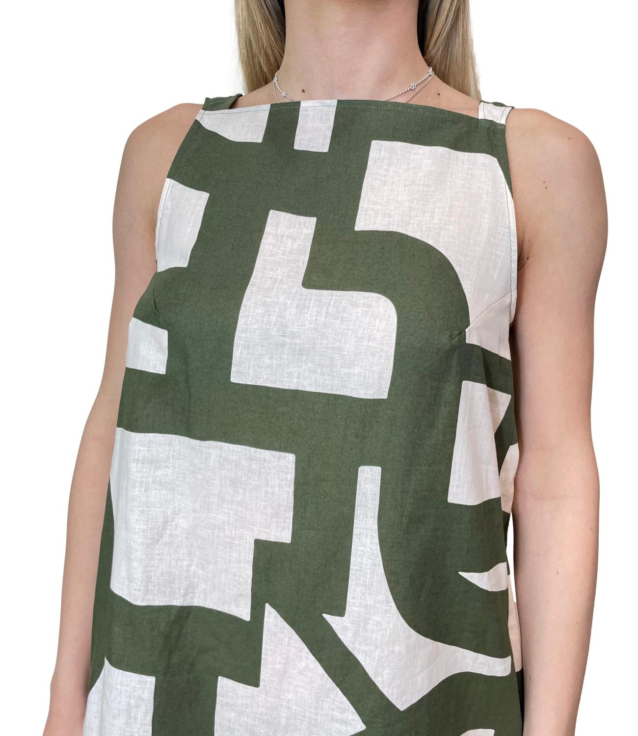 Emme Marella Abito Emmbiavo Verde Militare Donna
