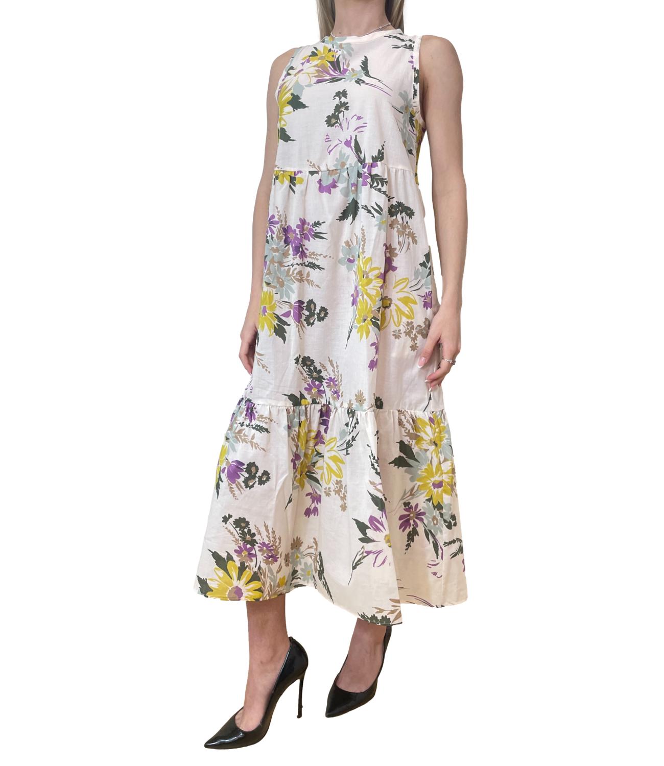 Emme Marella abito Emmtabarin bianco lana donna