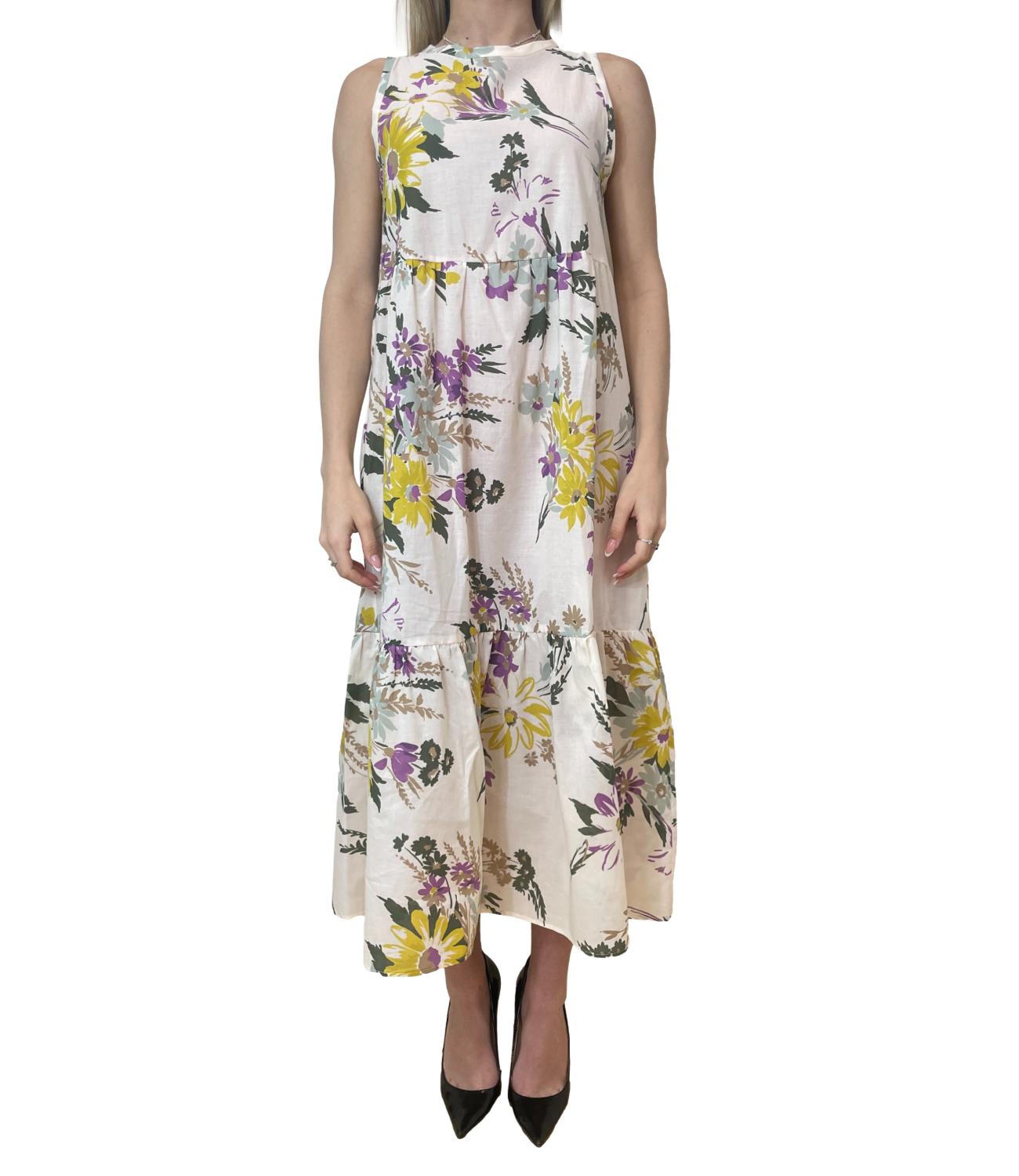 Emme Marella abito Emmtabarin bianco lana donna