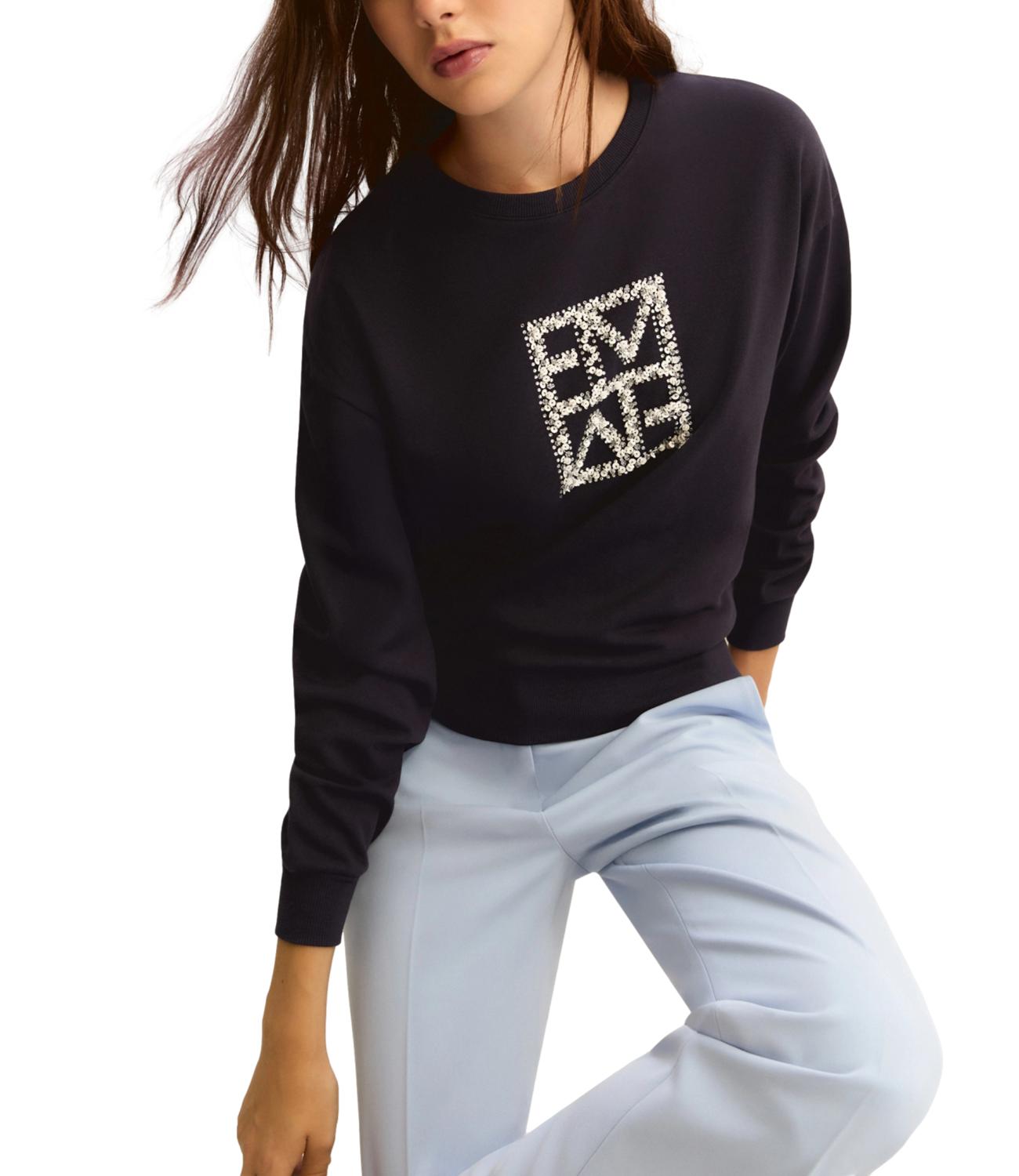 Emme Marella Felpa Emmarmony Blu Donna