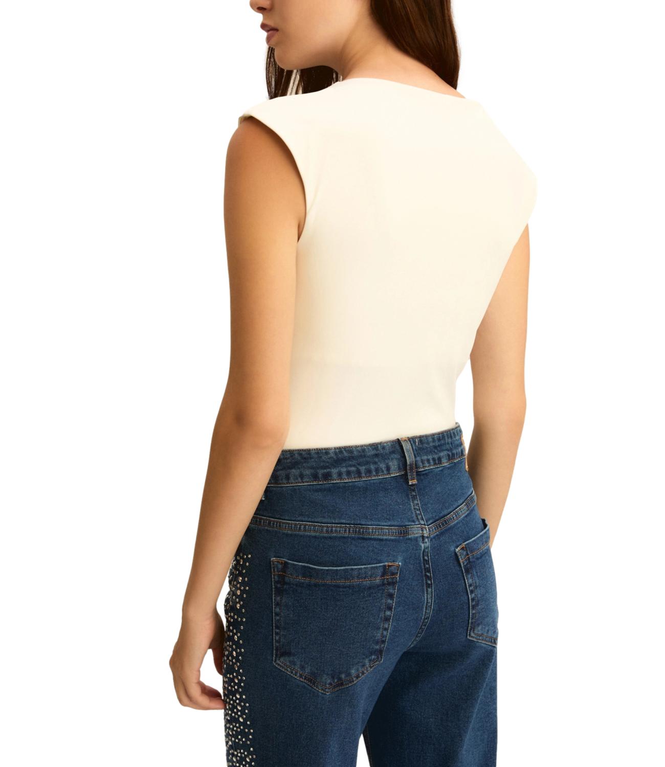 Emme Marella Body Emmvigile Bianco Lana Donna