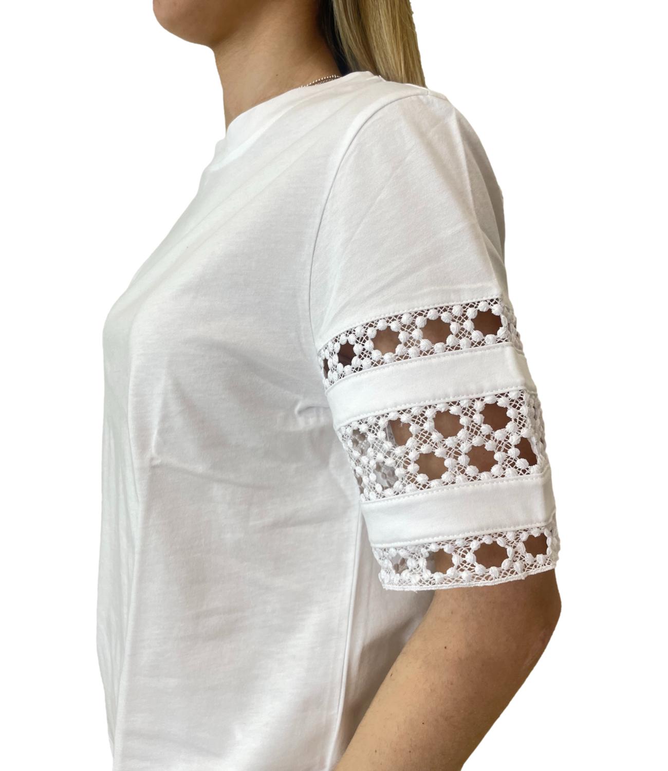 Emme Marella t-shier Emmape bianco ottico donna