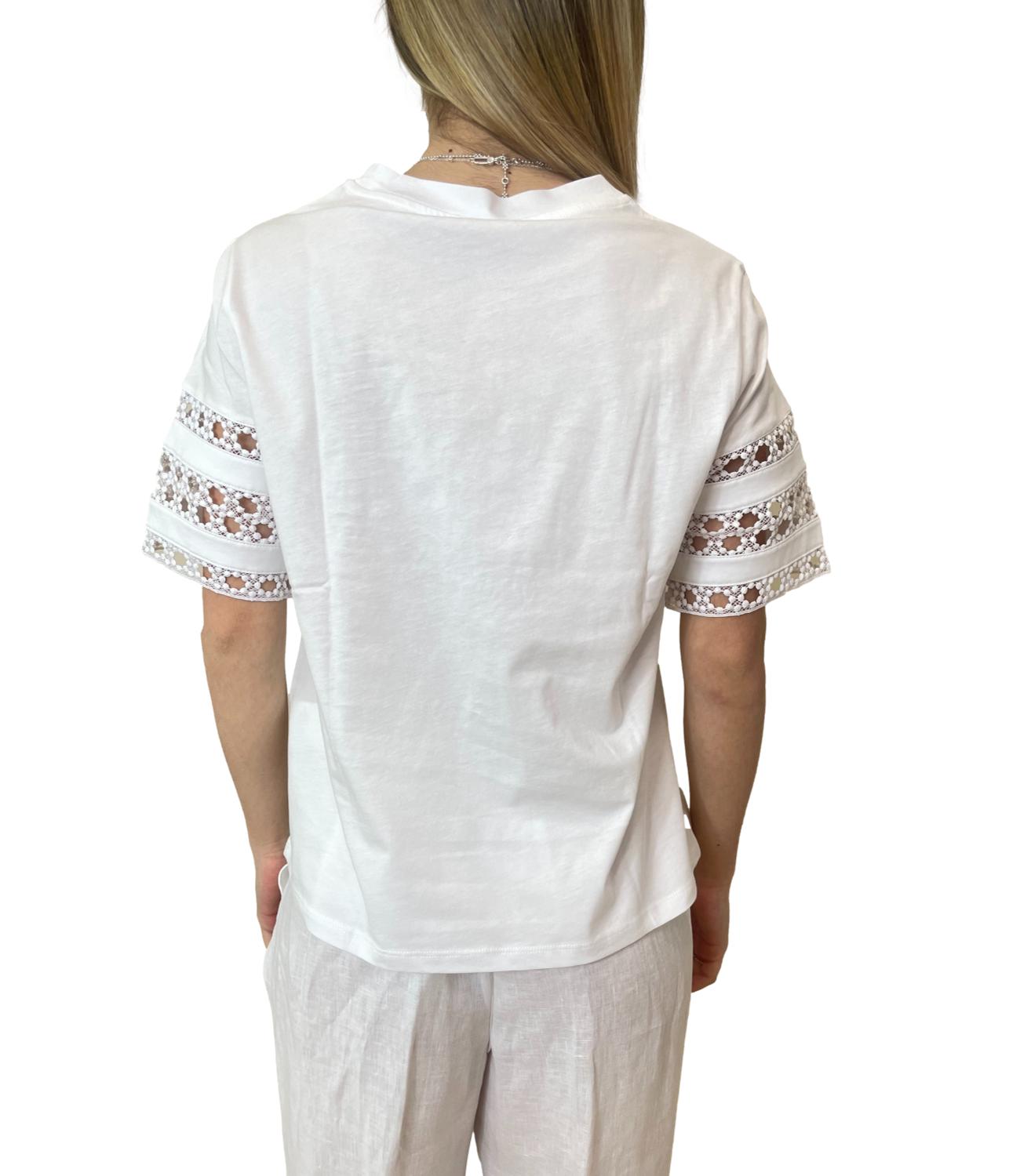 Emme Marella t-shier Emmape bianco ottico donna