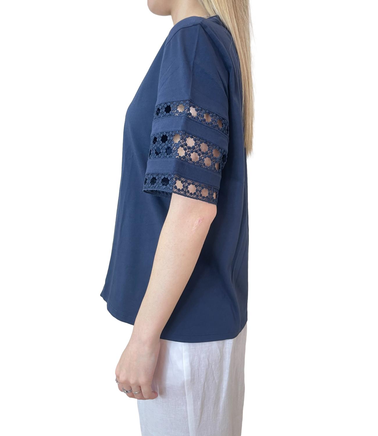 Emme Marella t-shier Emmape blu notte donna