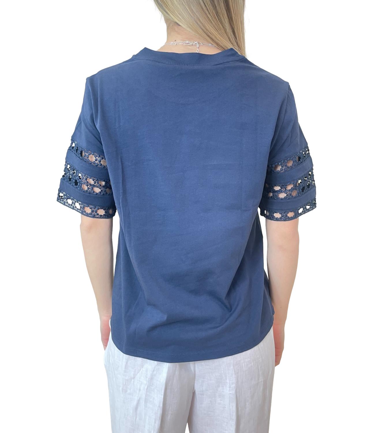 Emme Marella t-shier Emmape blu notte donna