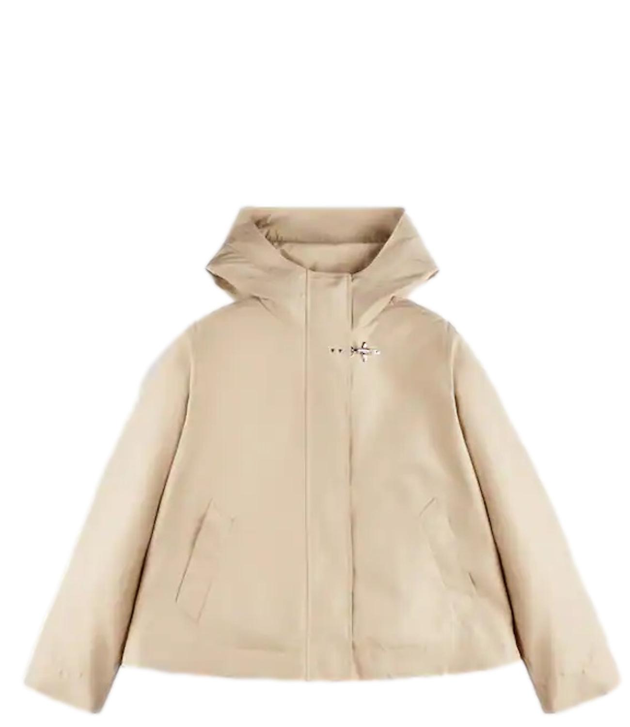 Fay Parka Corto in Popeline Tecnico beige donna