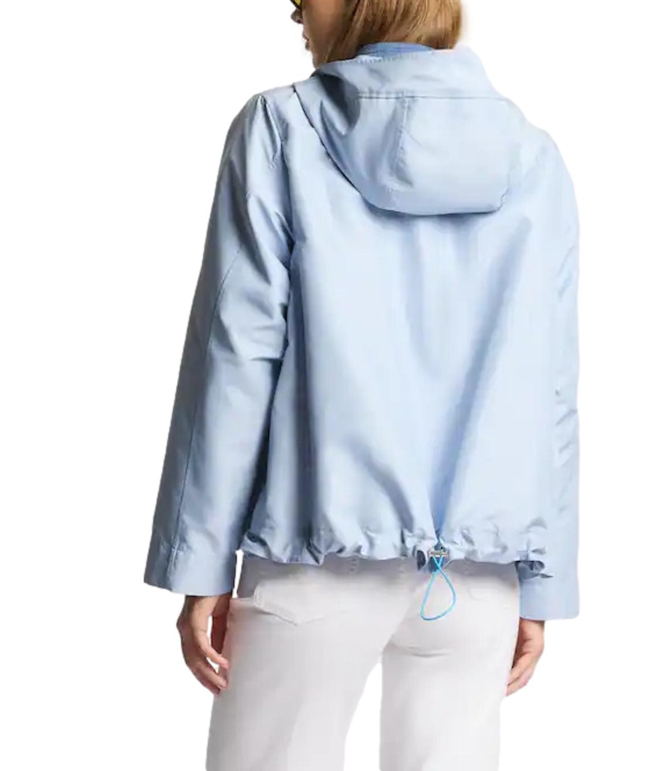 Fay Parka Corto in Popeline Tecnico azzurro donna