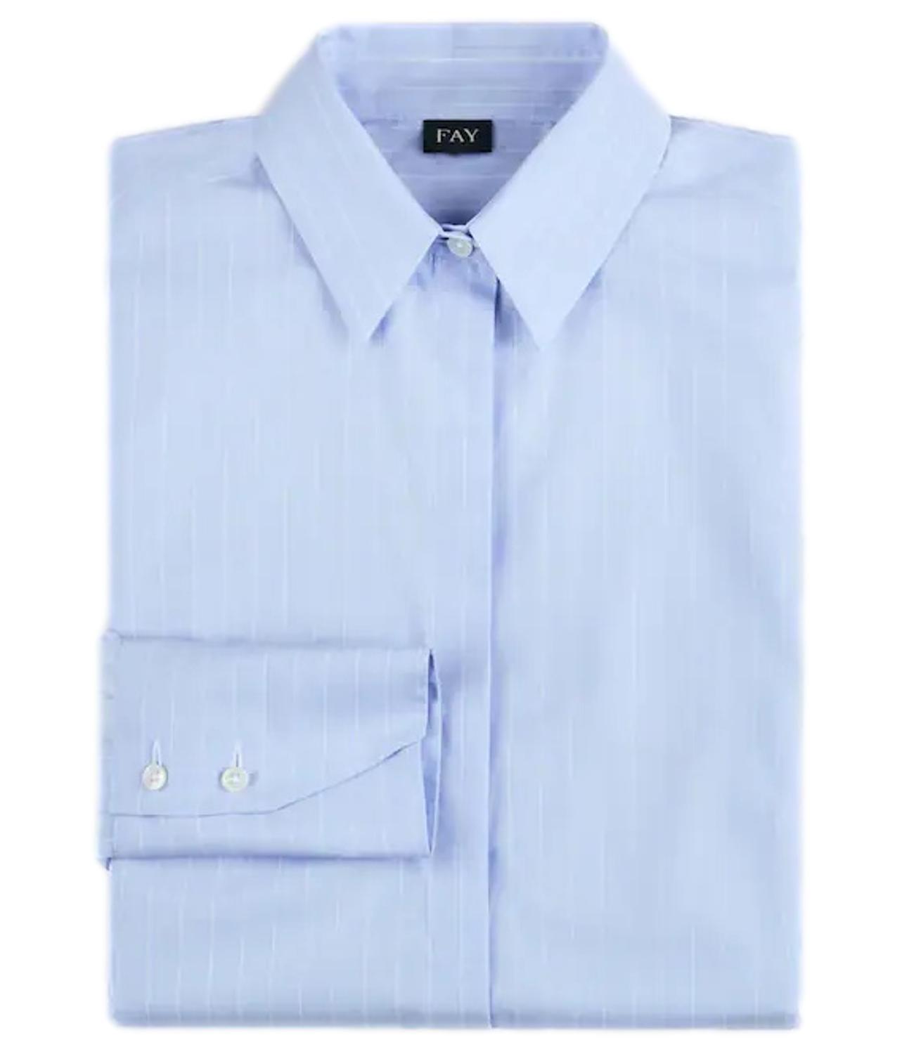 Fay Camicia in Cotone cielo donna