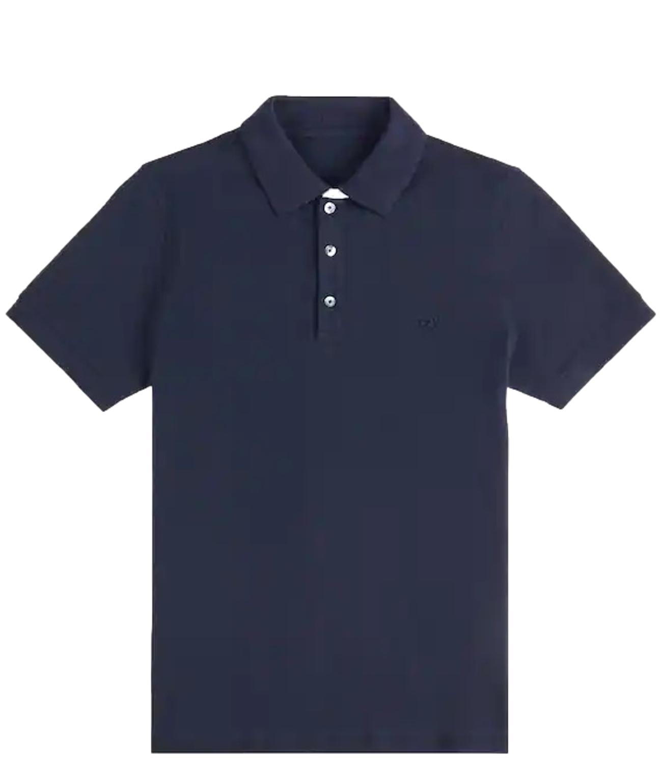 Fay Polo in Piquet Stretch blu