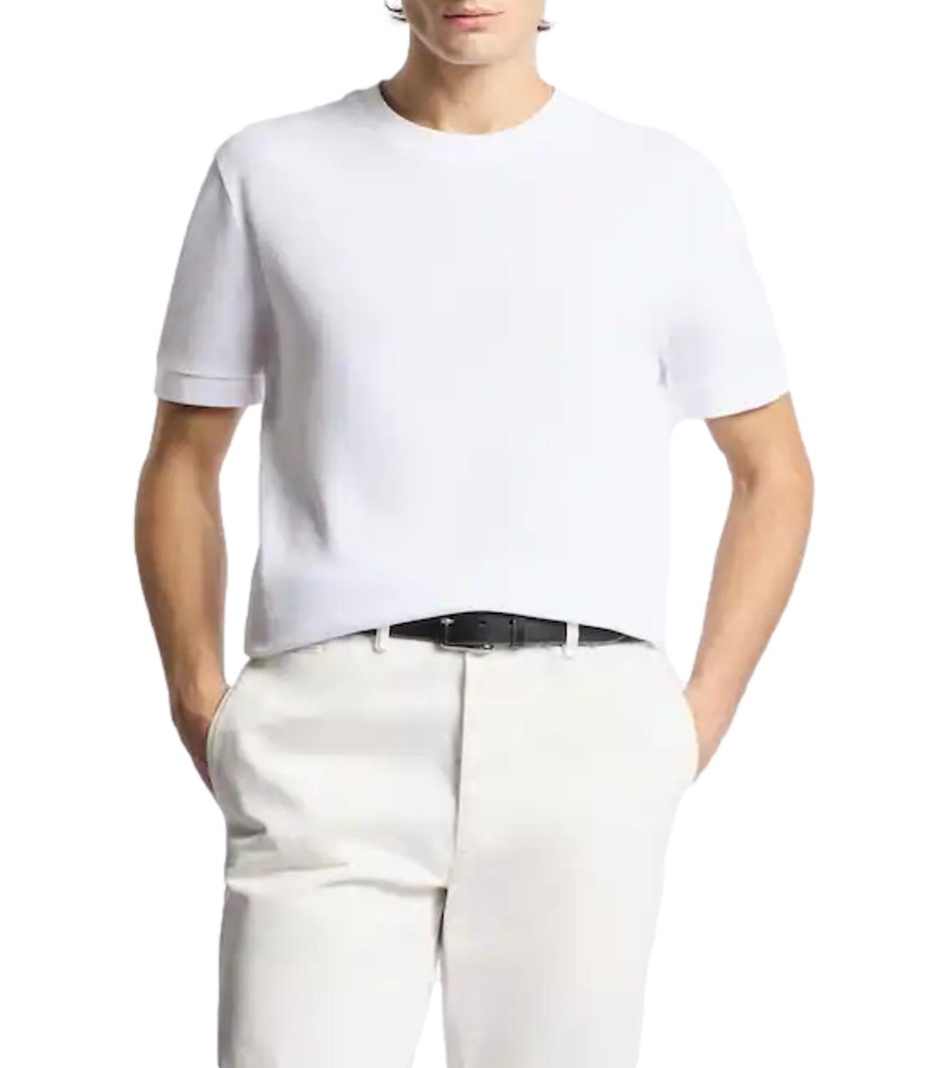 Fay T-shirt in Piquet di Cotone bianco uomo