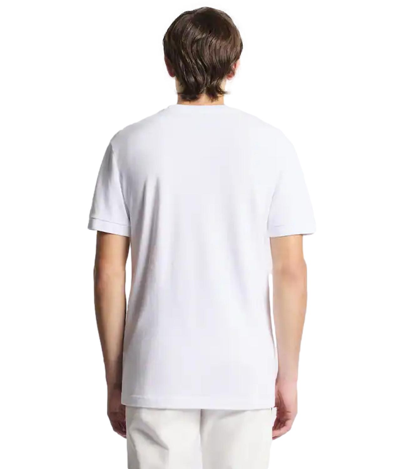 Fay T-shirt in Piquet di Cotone bianco uomo