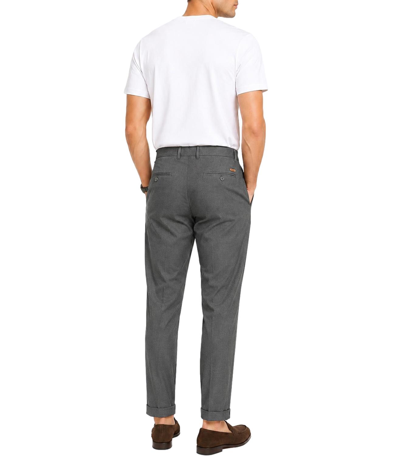 Pantalone Uomo Marrone in Frescolana - Fellini