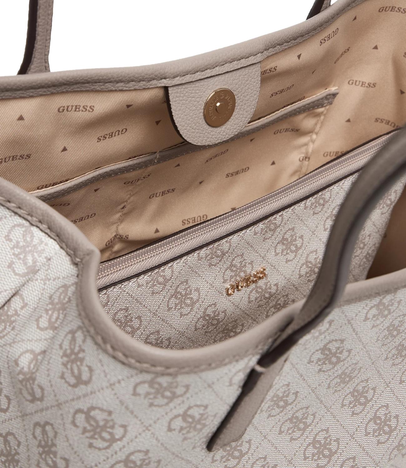 Guess Borsa VICTTORIA Dark Taupe Donna