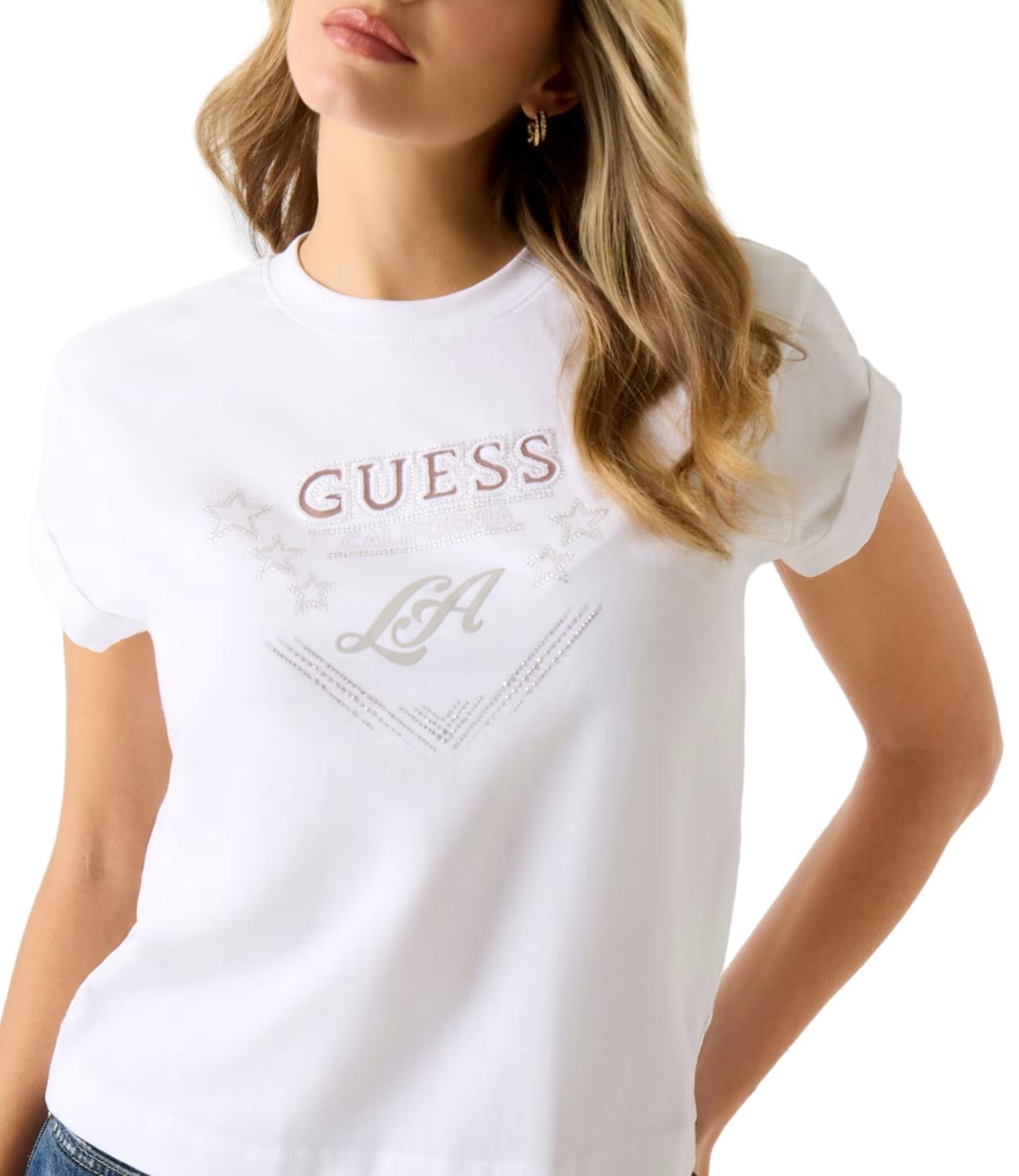 GUESS t-shirt bianca donna