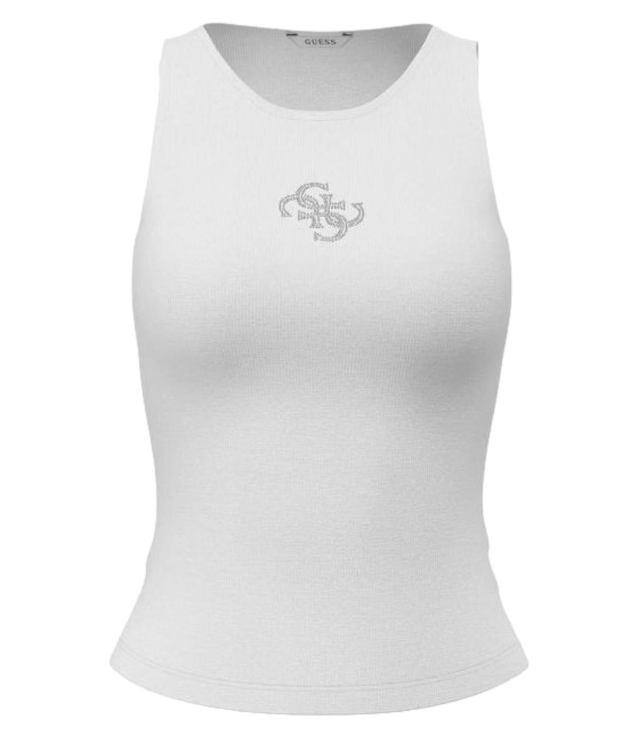 Guess Top bianco donna