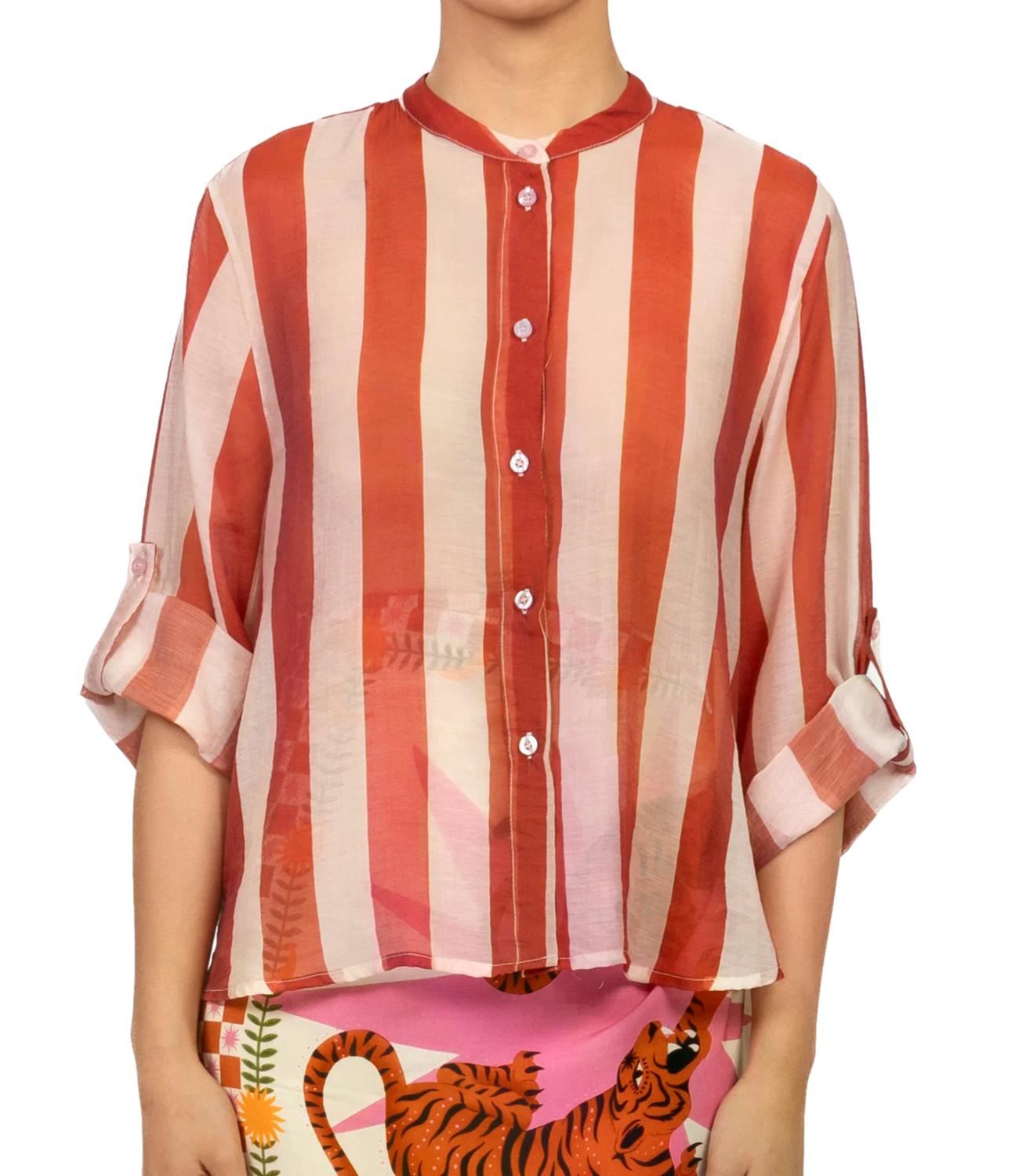 Have One Camicia Burro/Arancio Donna