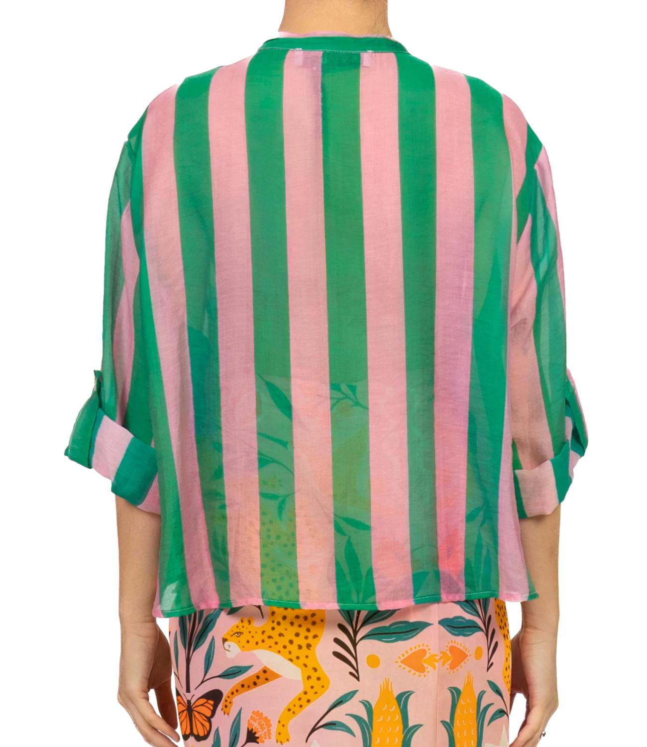 Have One Camicia Rosa/Verde Donna
