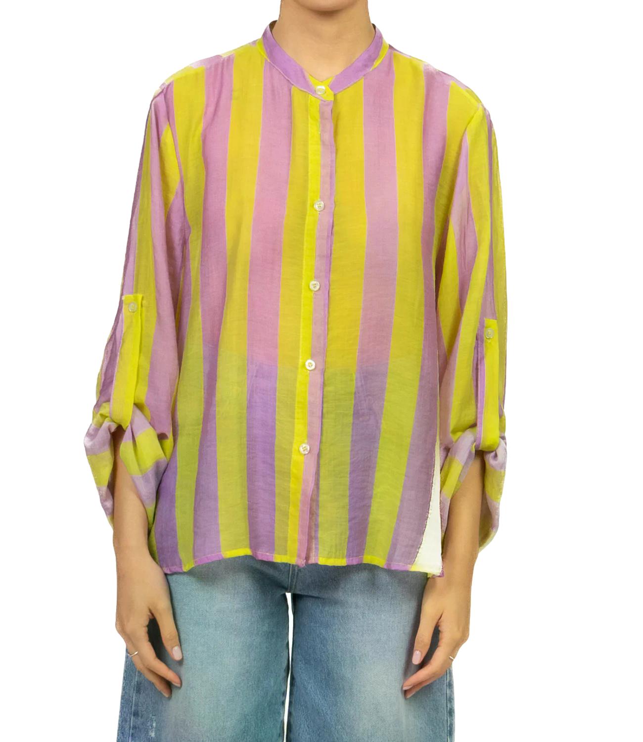 Have One Camicia Riga Lime Donna