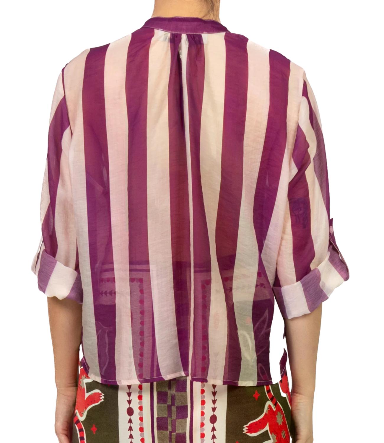 Have One Camicia Burro/Viola Donna