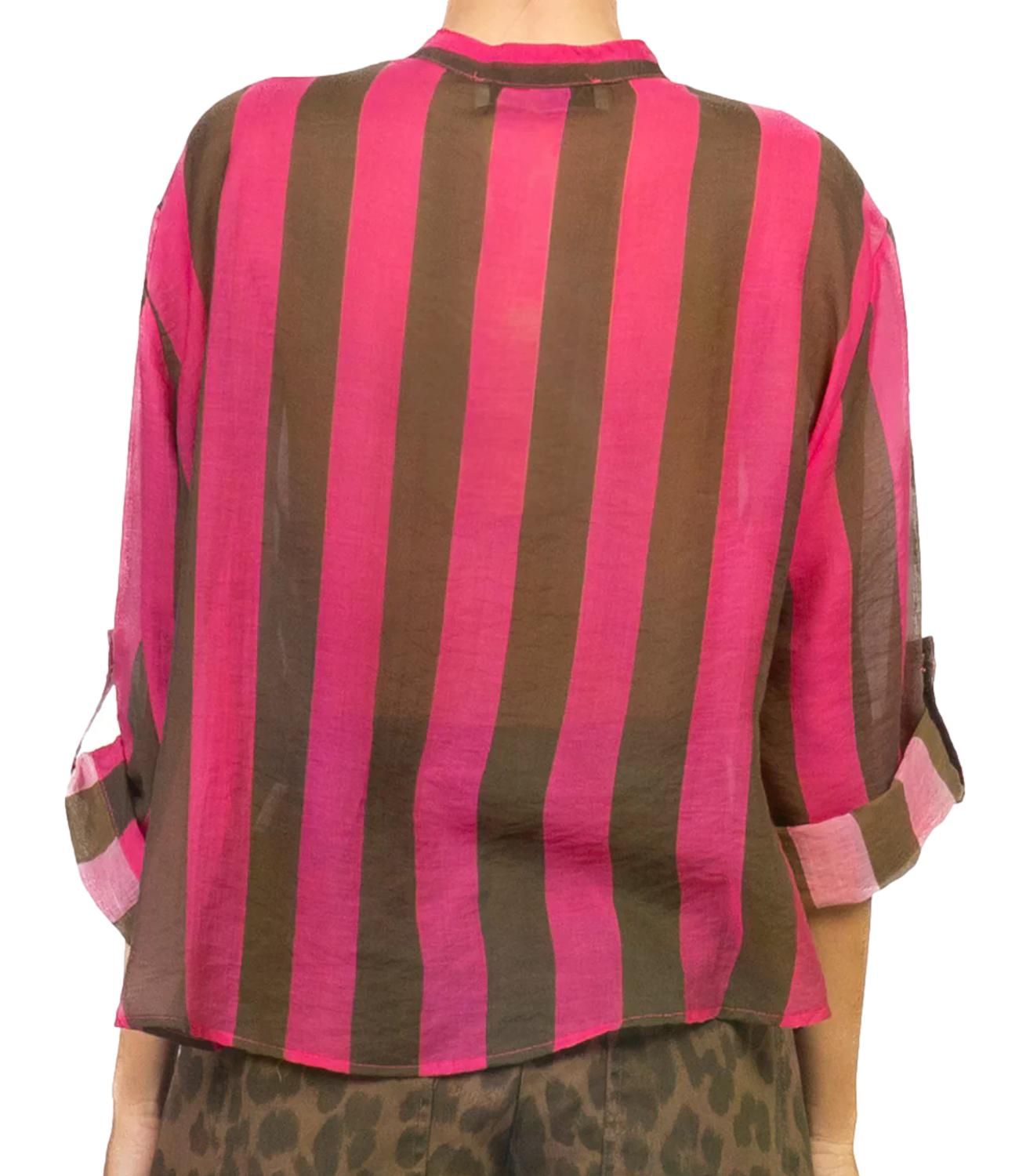 Have One Camicia Marrone/Fuxia Donna