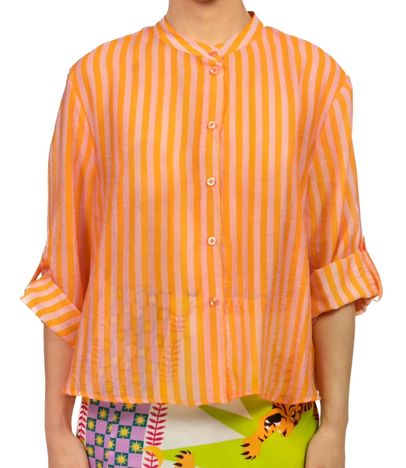 Have One Camicia Arancio/Rosa Donna