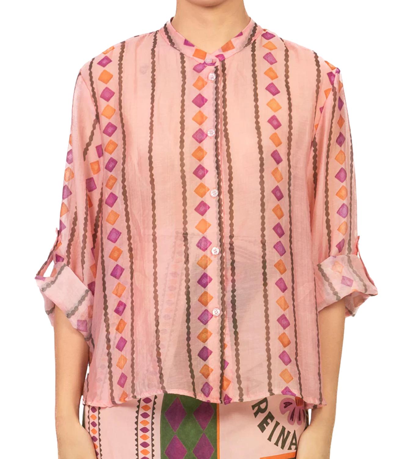 Have One Camicia Fantasia Rombi Donna