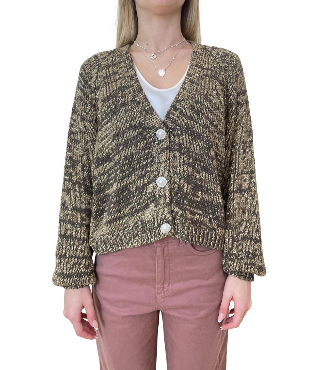 Have One Cardigan Lurex Moro Donna