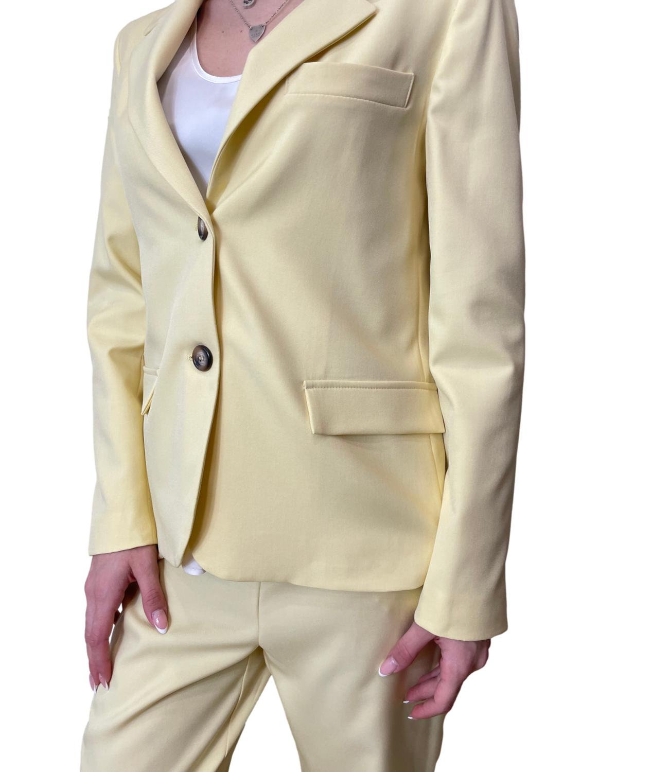 Have One Giacca Basica Giallo Donna