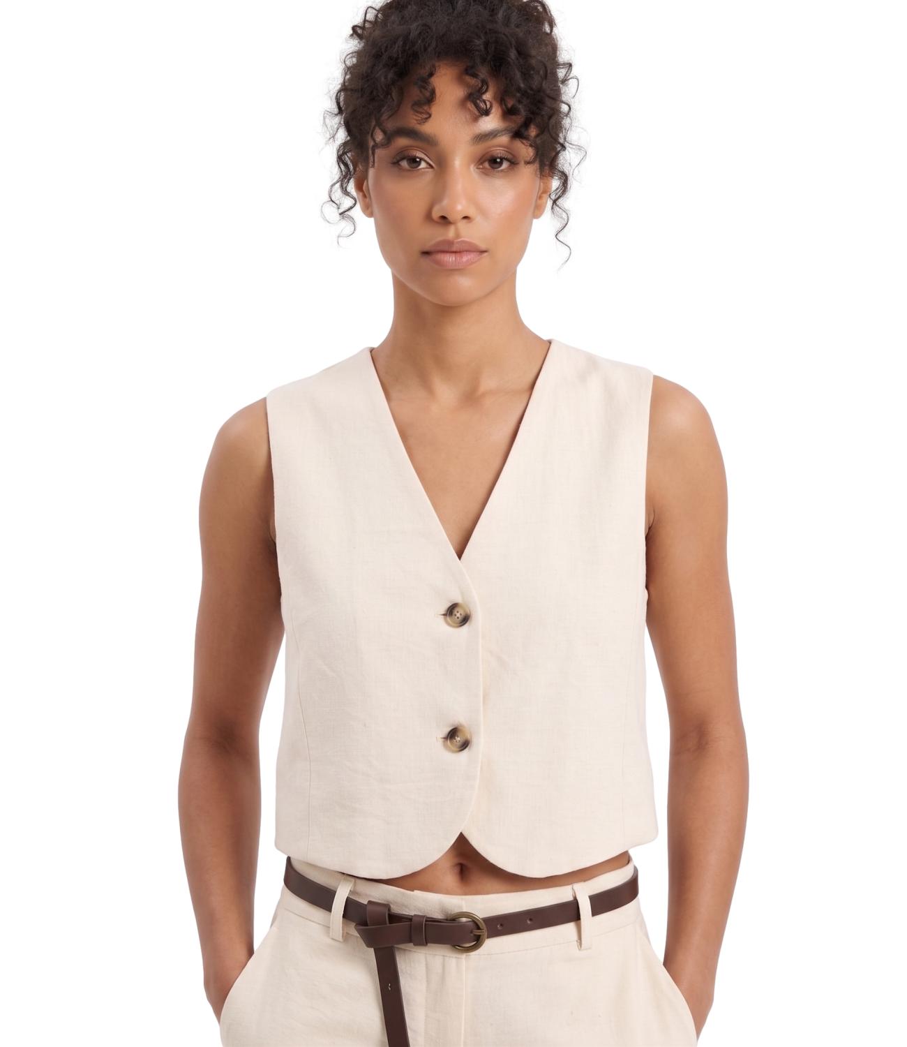Have One Gilet Beige Donna