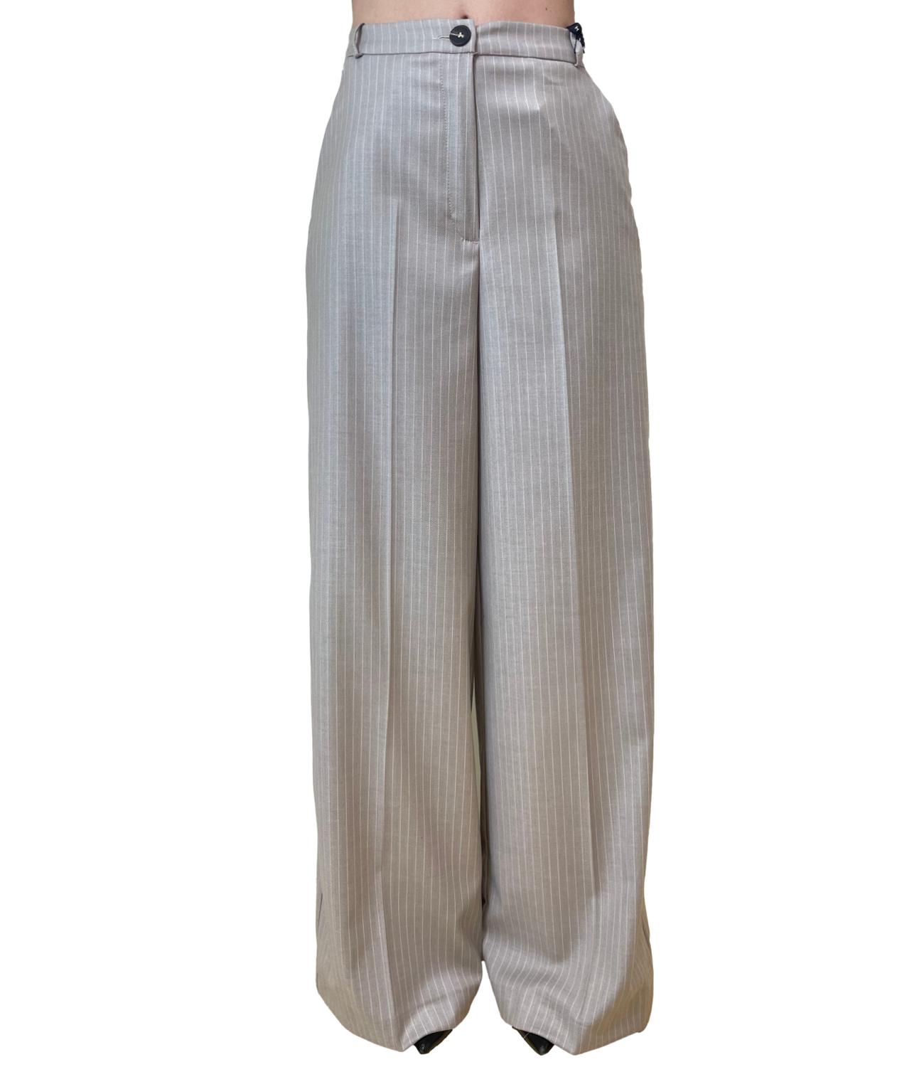 Have One Pantalone Gessato Moro Donna