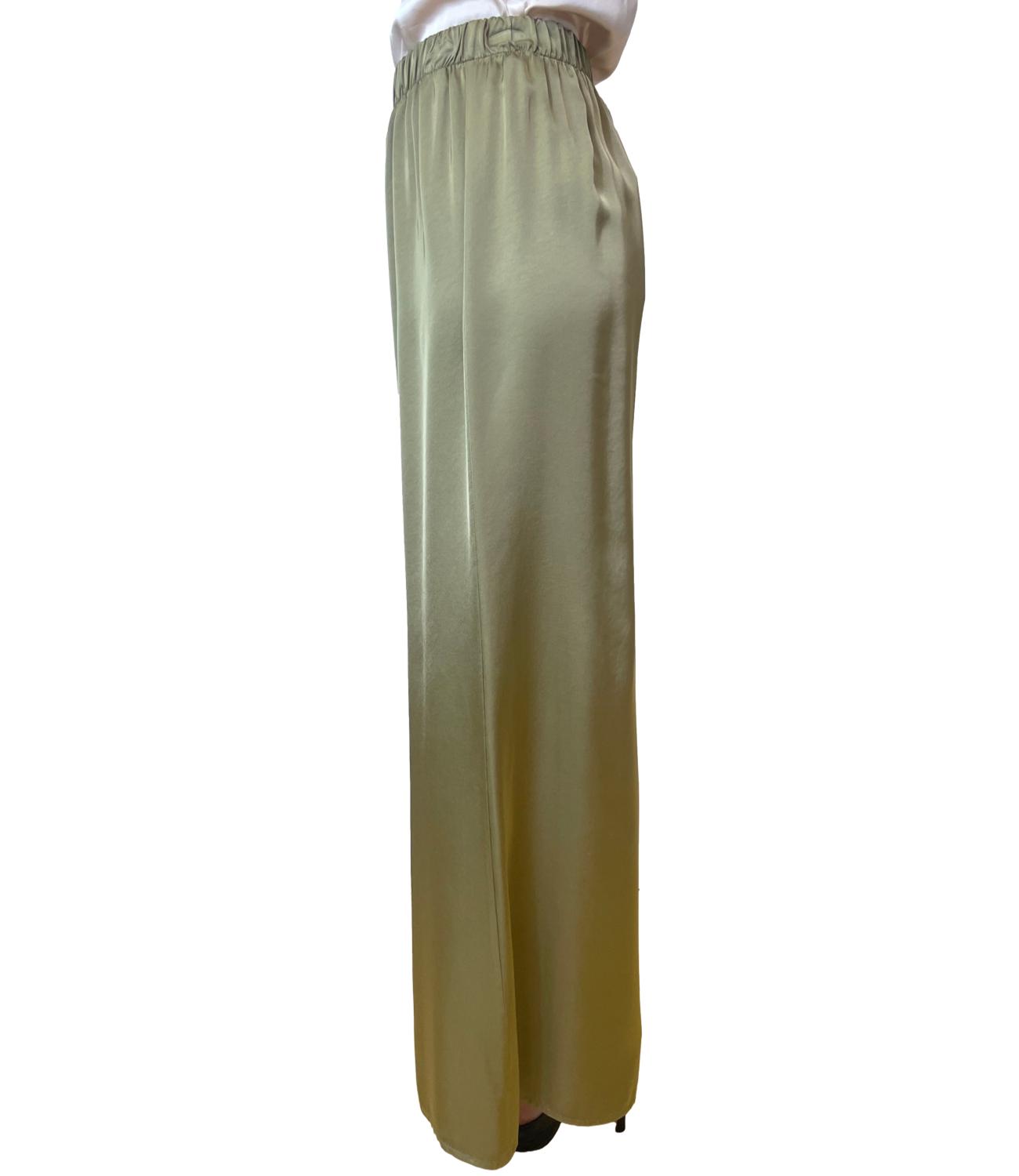 Have One Pantalone Palazzo Verde Muschio Donna