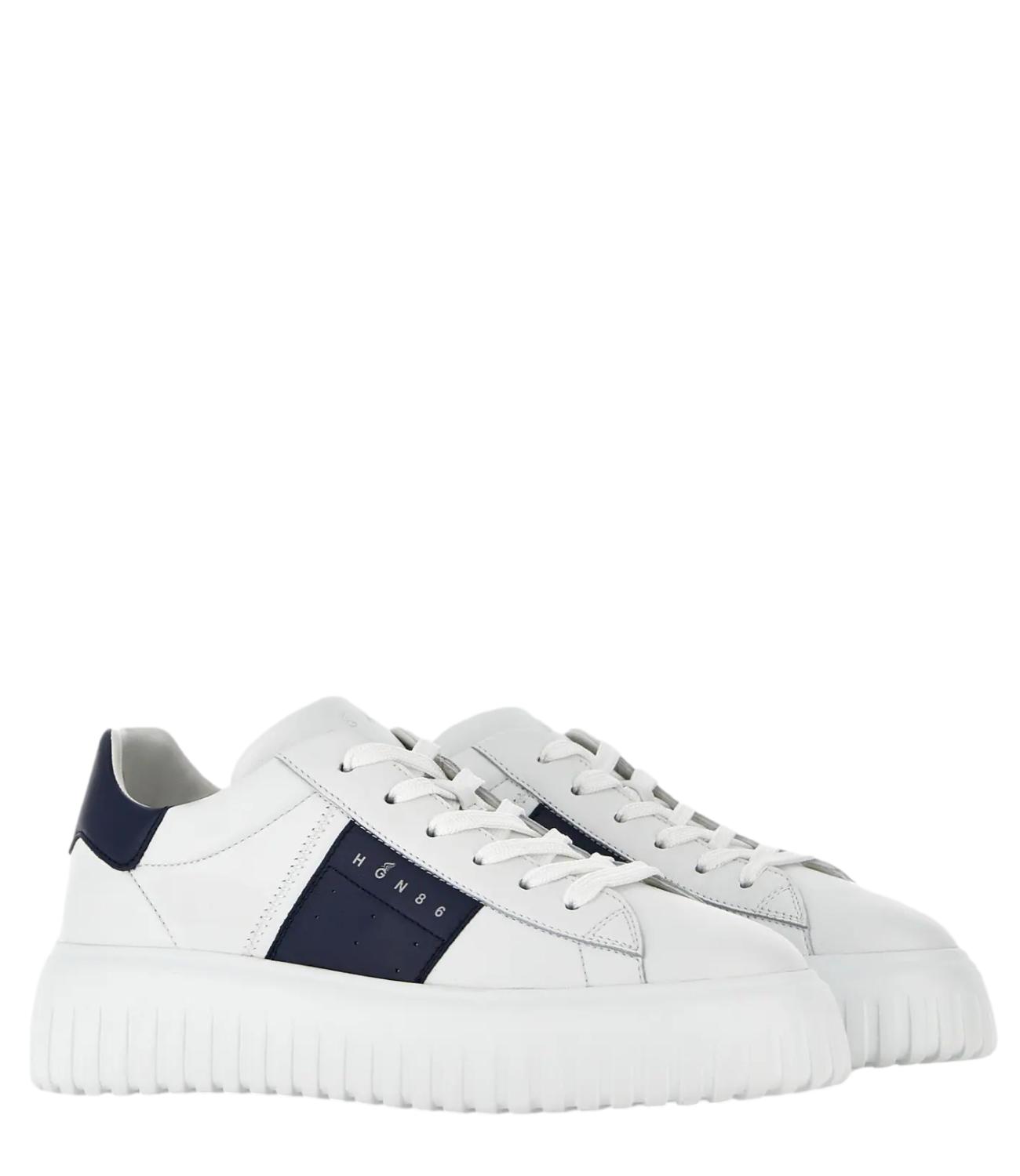 Sneakers Hogan bianca H-Stripes Allacciato Banda
