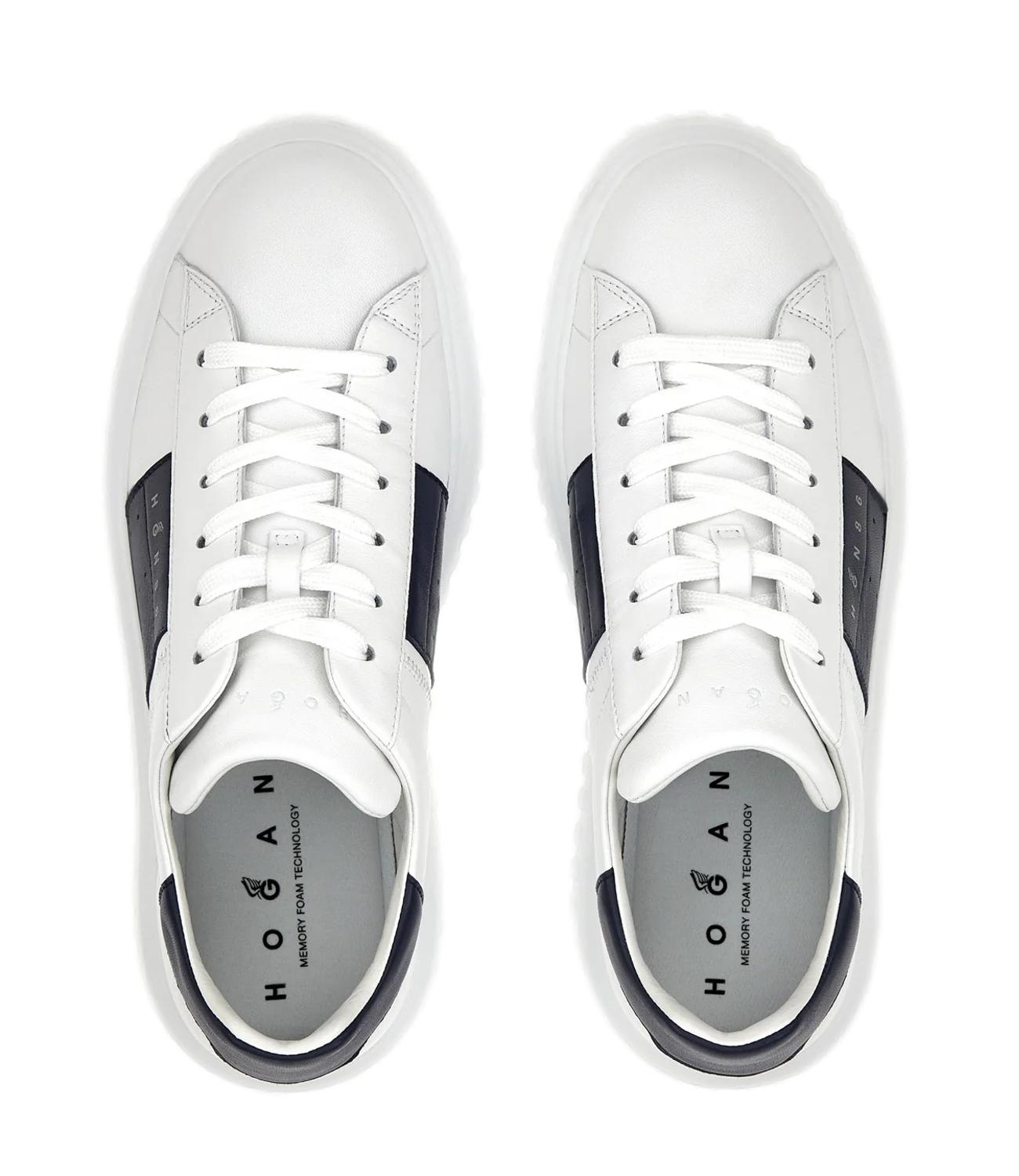 Sneakers Hogan bianca H-Stripes Allacciato Banda