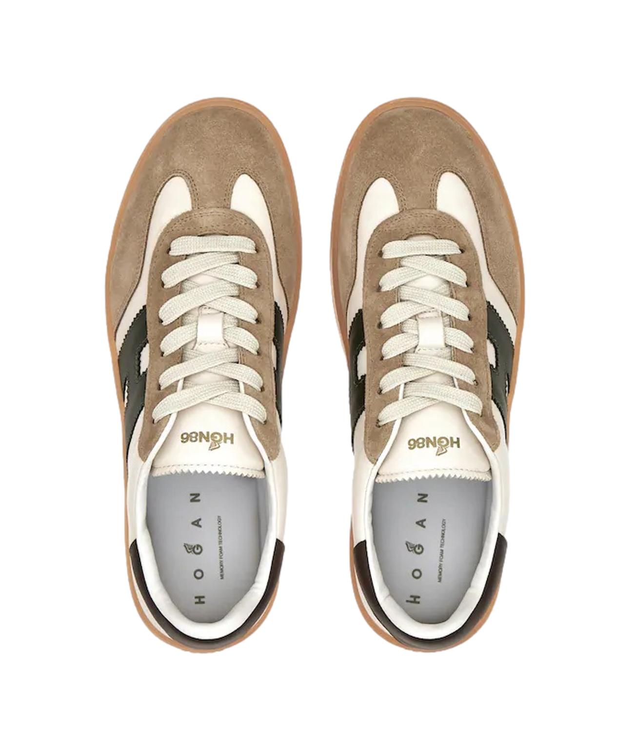 Sneakers Hogan Cool verde marrone
