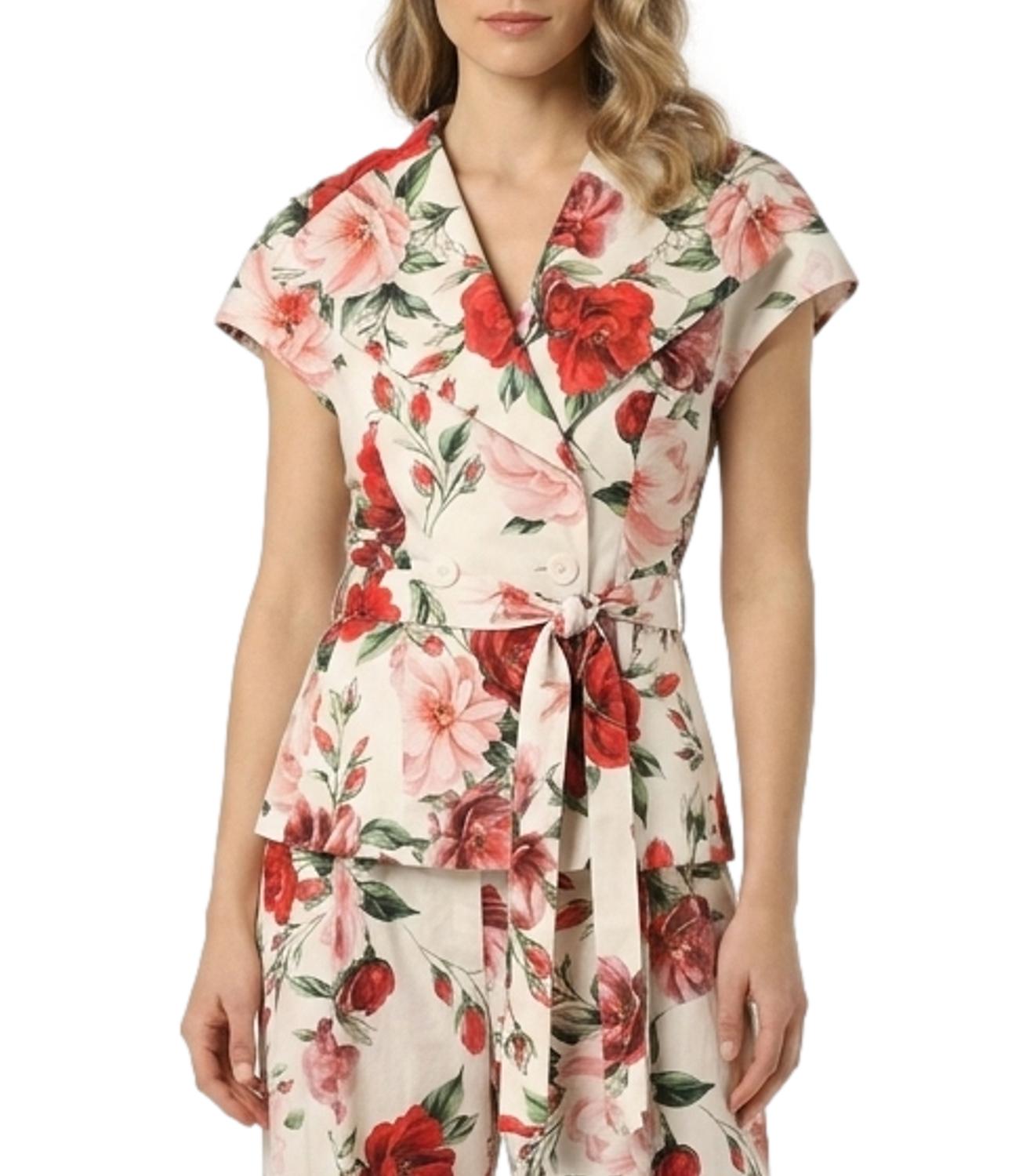 Imperial Giacca Panna/Rosso Donna