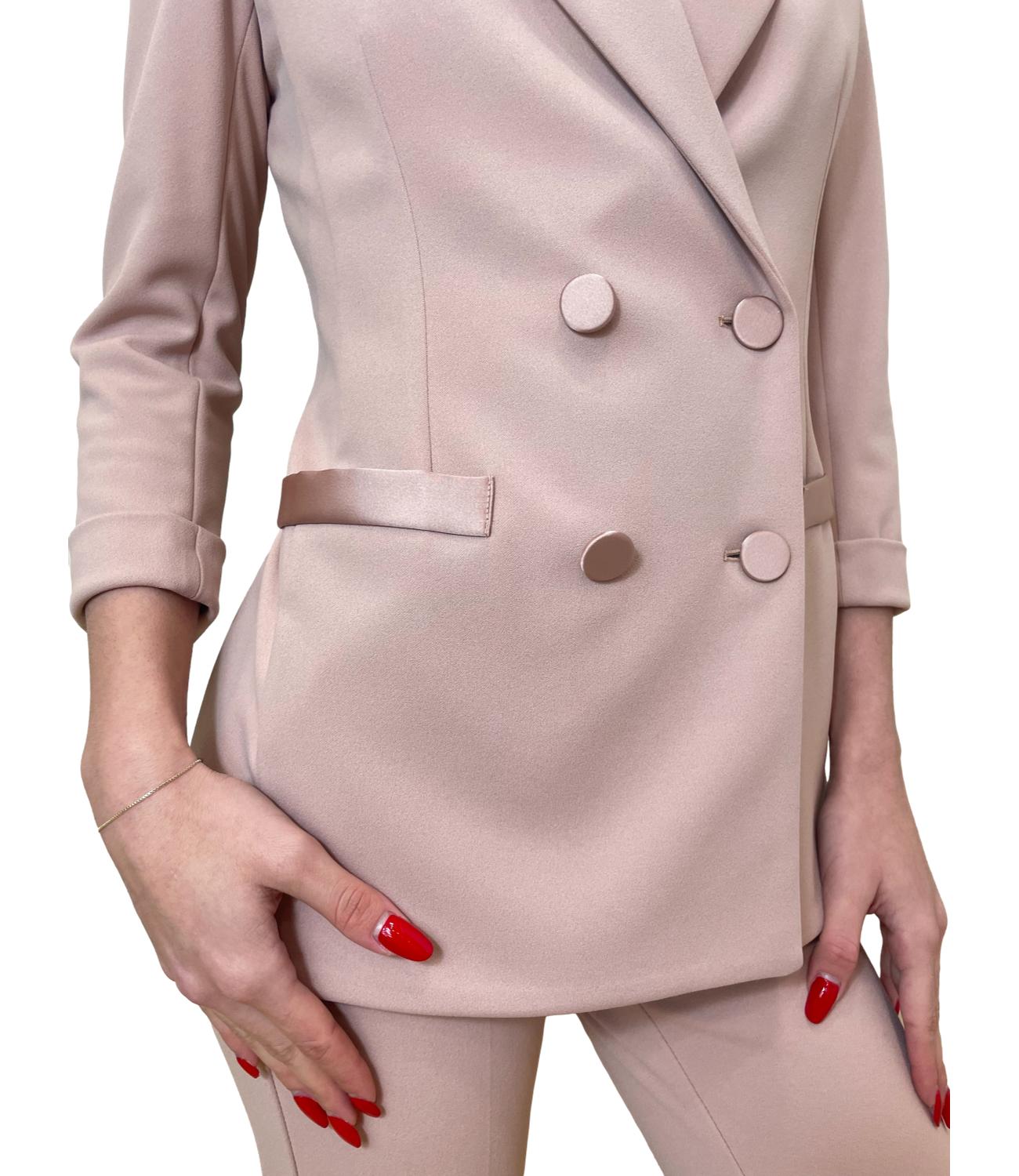 Imperial Giacca Doppiopetto Cipria Donna