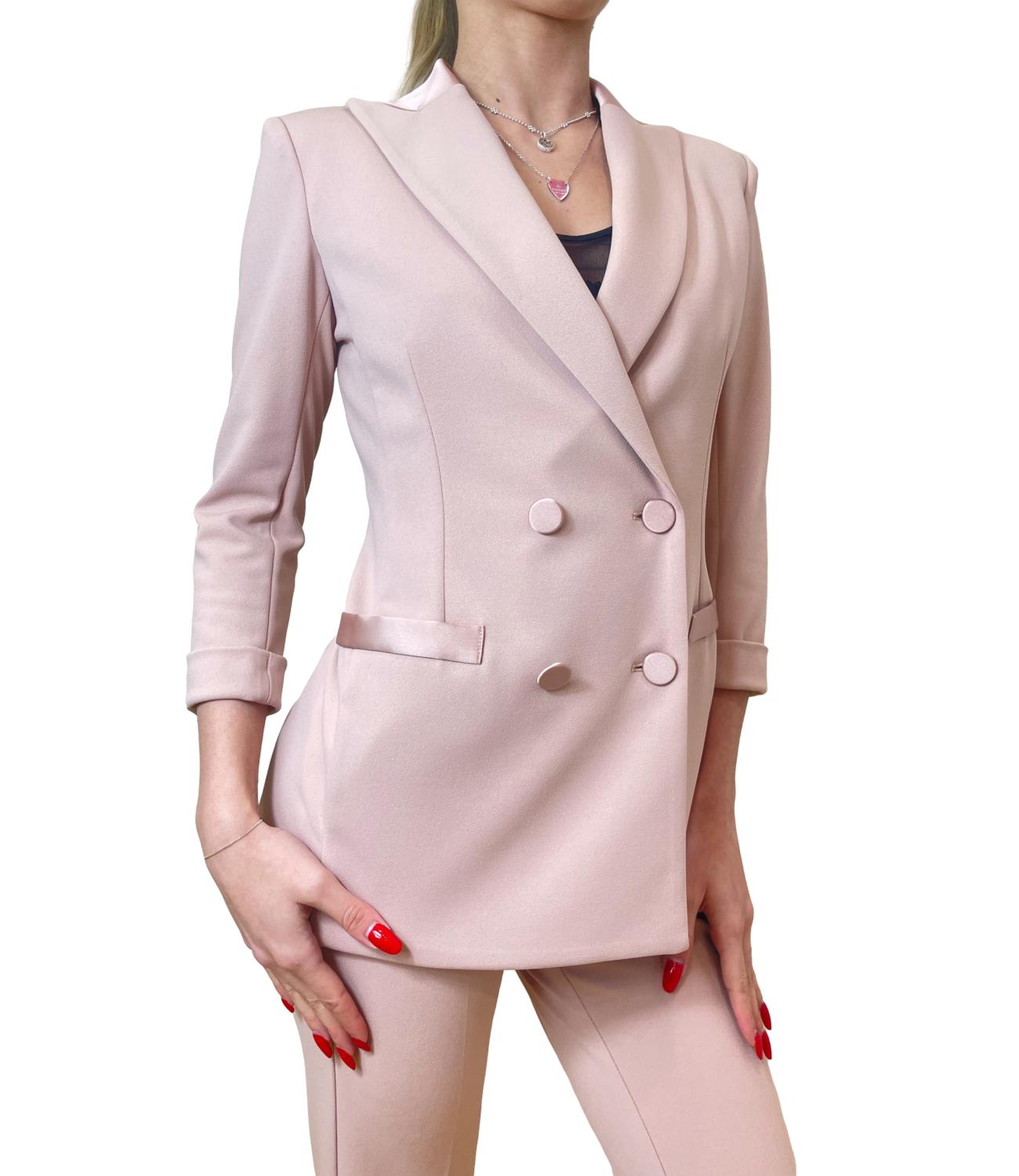 Imperial Giacca Doppiopetto Cipria Donna