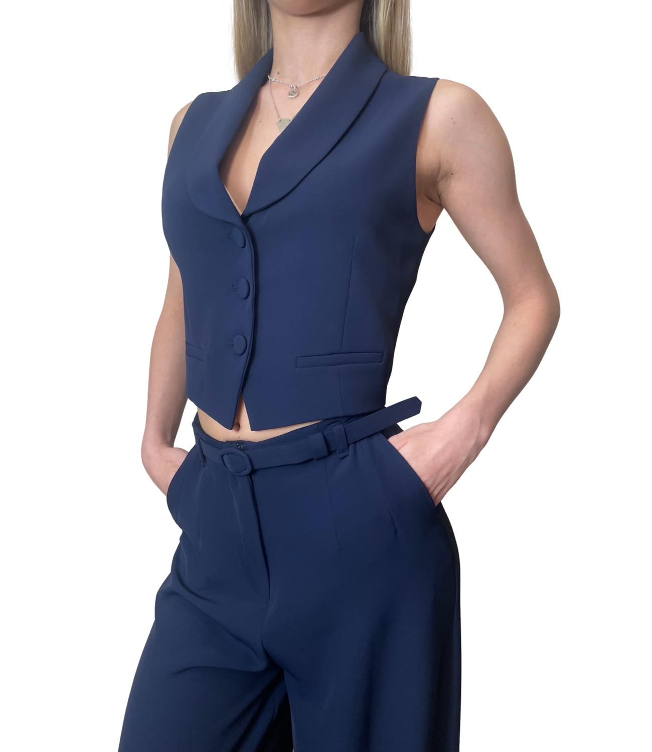 Imperial Gilet Blu Donna