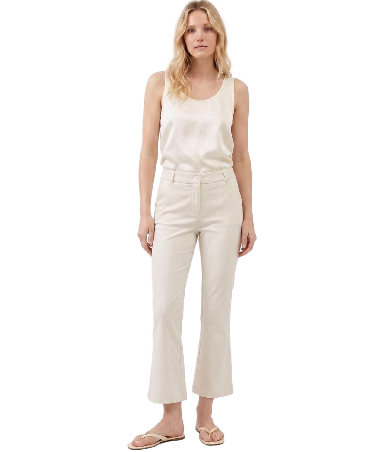Imperial Pantalone Bianco Lana Donna