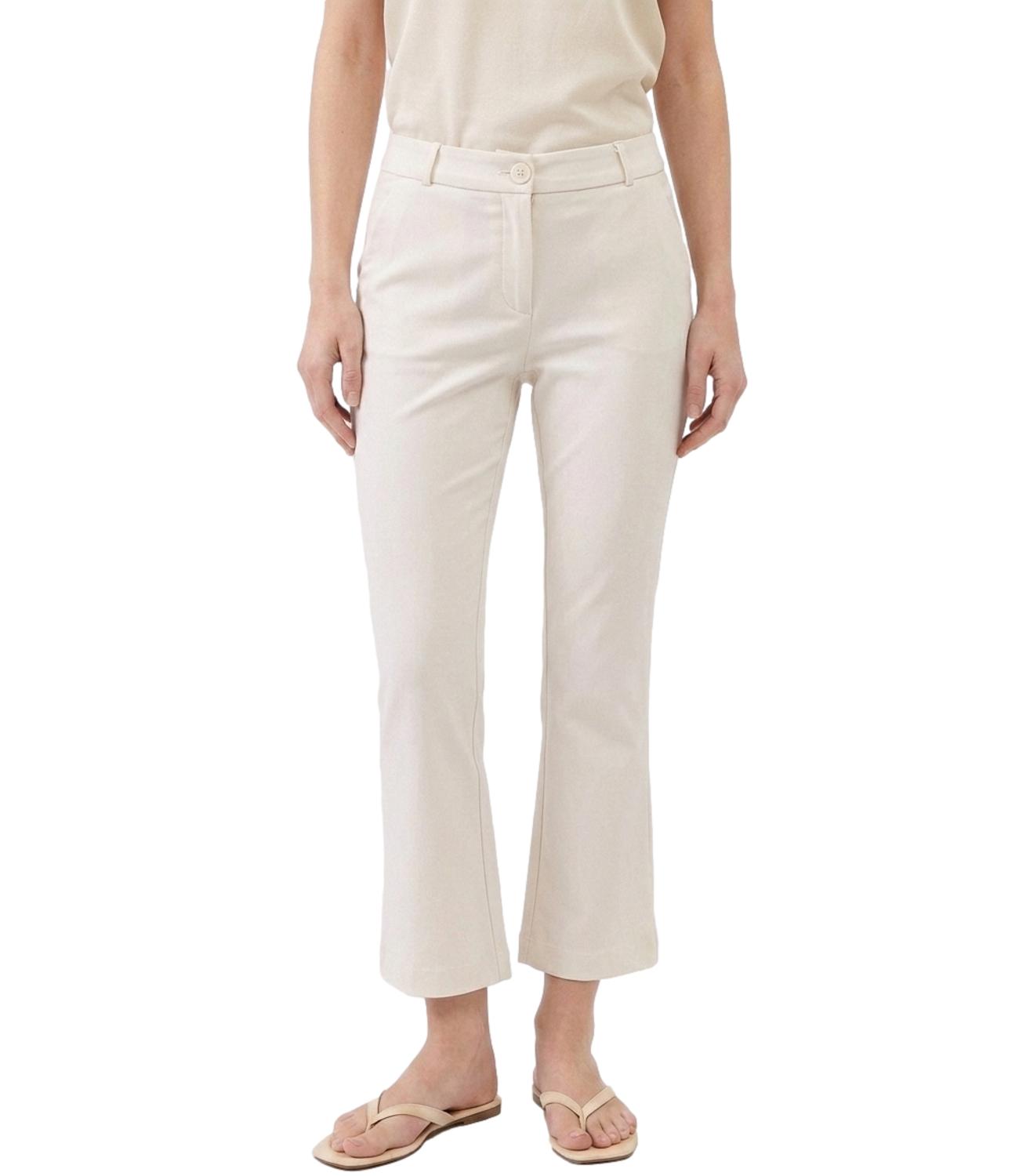 Imperial Pantalone Bianco Lana Donna