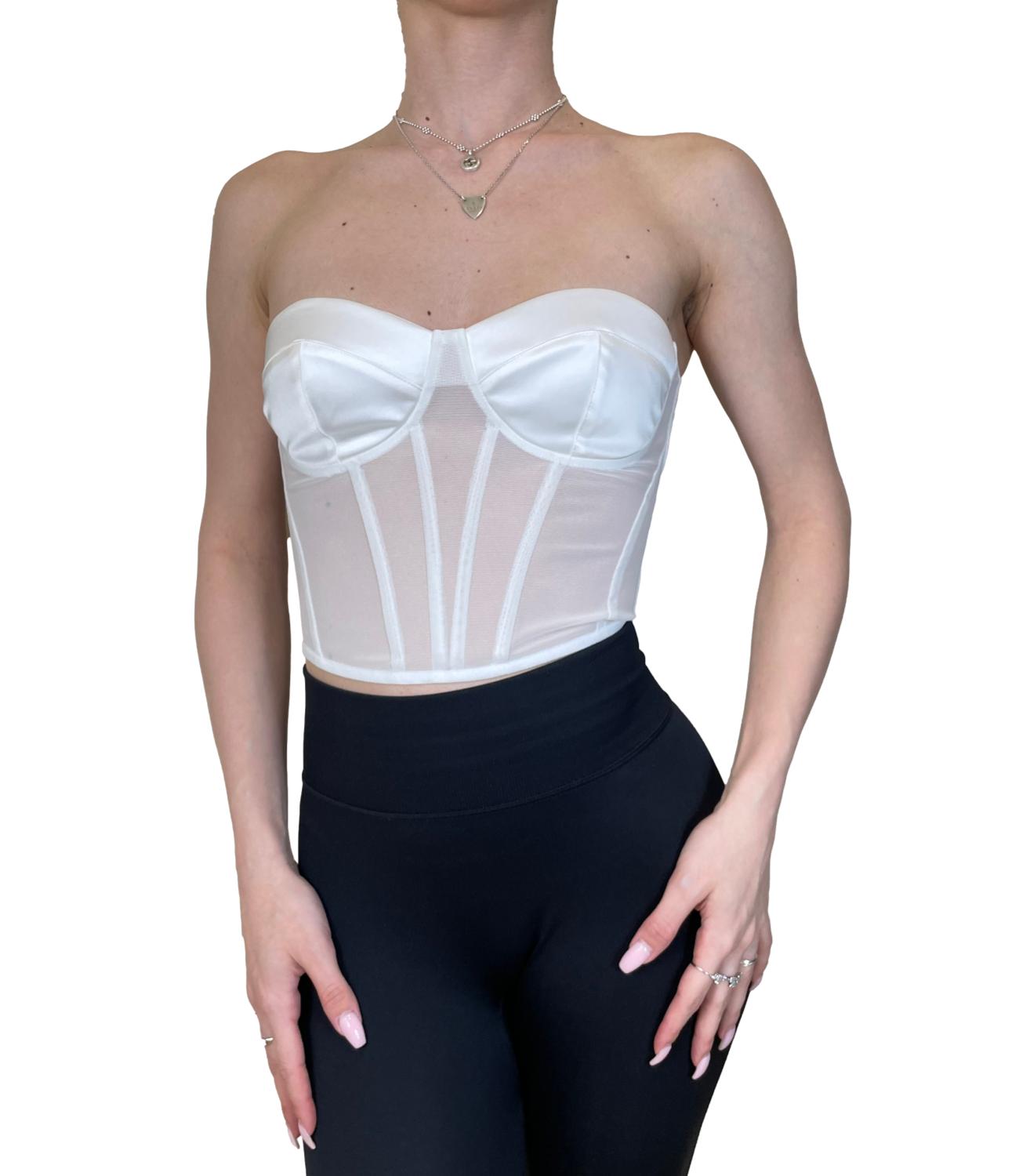 Imperial Top Bustier Latte Donna