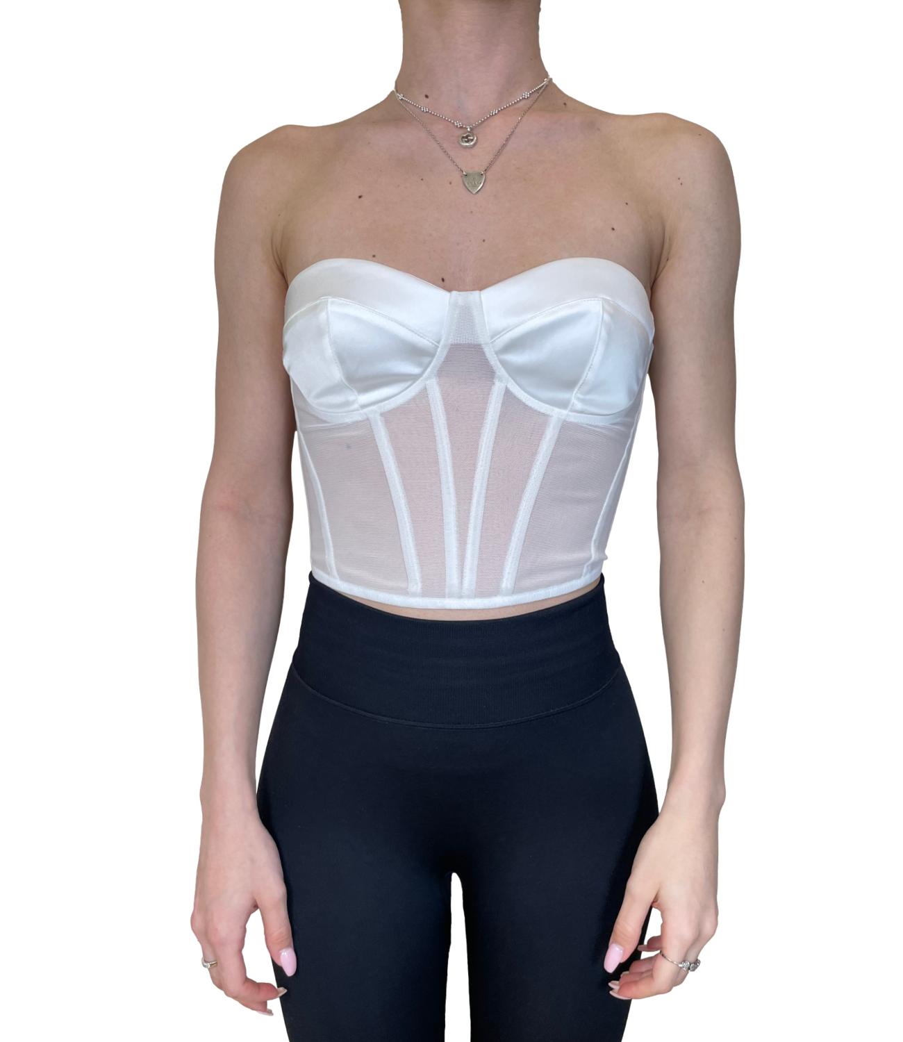 Imperial Top Bustier Latte Donna