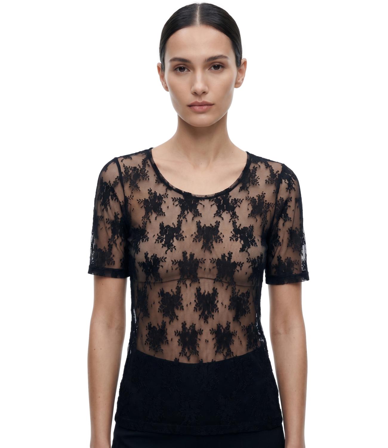 Imperial T-shirt Pizzo Nero Donna